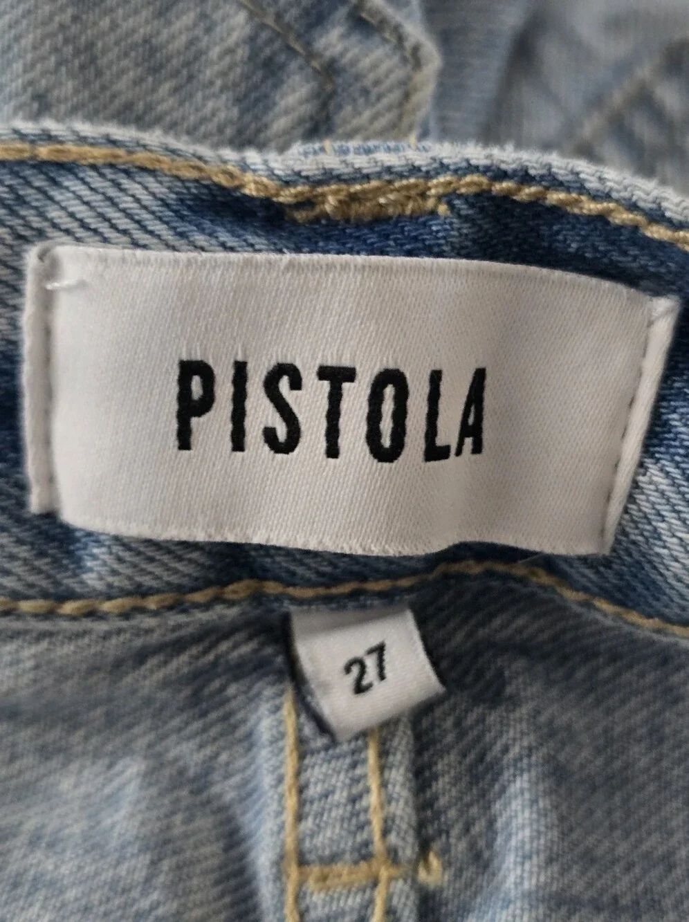 Pistola Light Blue Distressed Denim Cutoff Shorts Denim Size 27